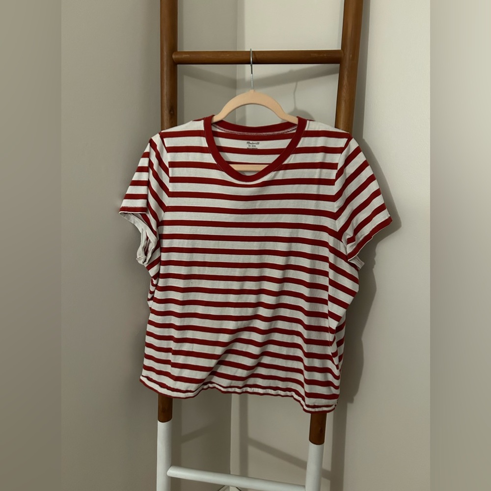 XXL Madewell Softfade Cotton Boxy-Crop Tee